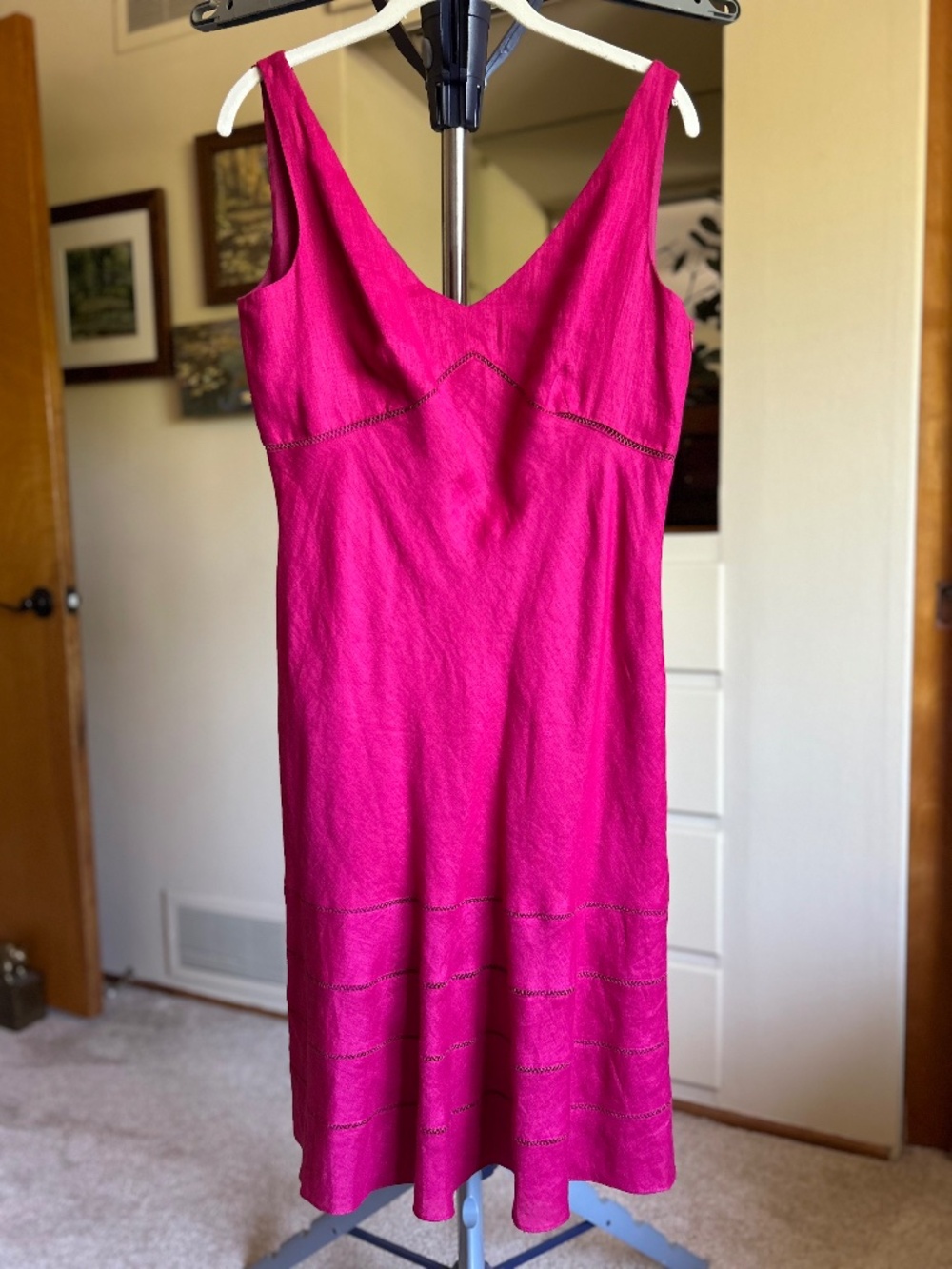Fuchsia Linen Sundress